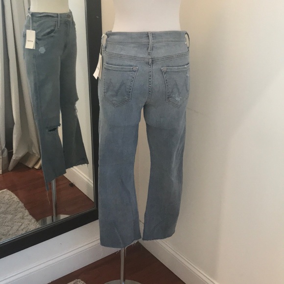 Mother- Inside Crop Step Fray in Chatterbox. - Picture 3 of 6